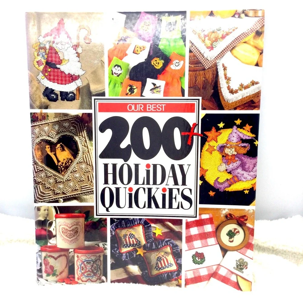 Vintage hardcover cross stitching book.yr 1997 .